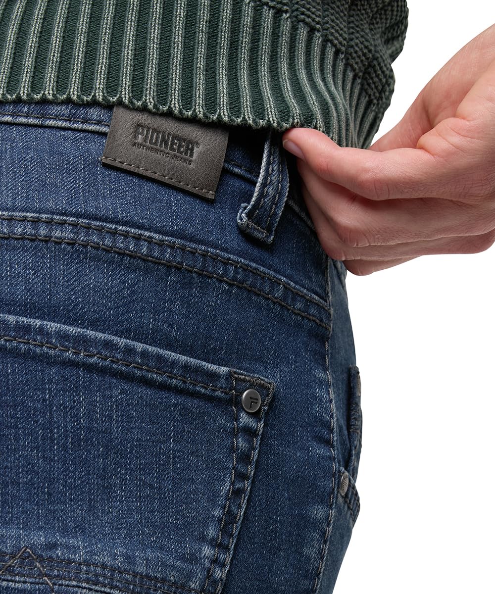 PIONEER AUTHENTIC JEANS Męskie dżinsy Rando | spodnie męskie | Regular Fit | Blue Denim/Washed Washed Washed