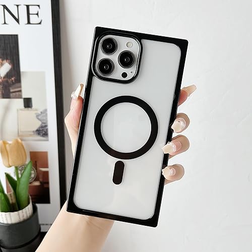 Miniatura 5 de Jmltech Funda magnética transparente para iPhone 13 Pro Max, a prueba de golpes, delgada, protectora para iPhone 13 Pro Max, color negro