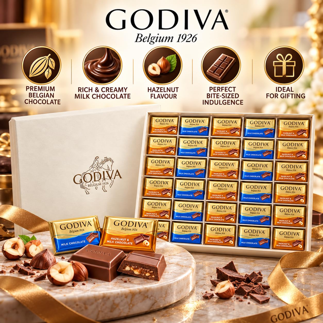 GODIVA - Signature Napolitains Assorted Chocolate Gift Box By