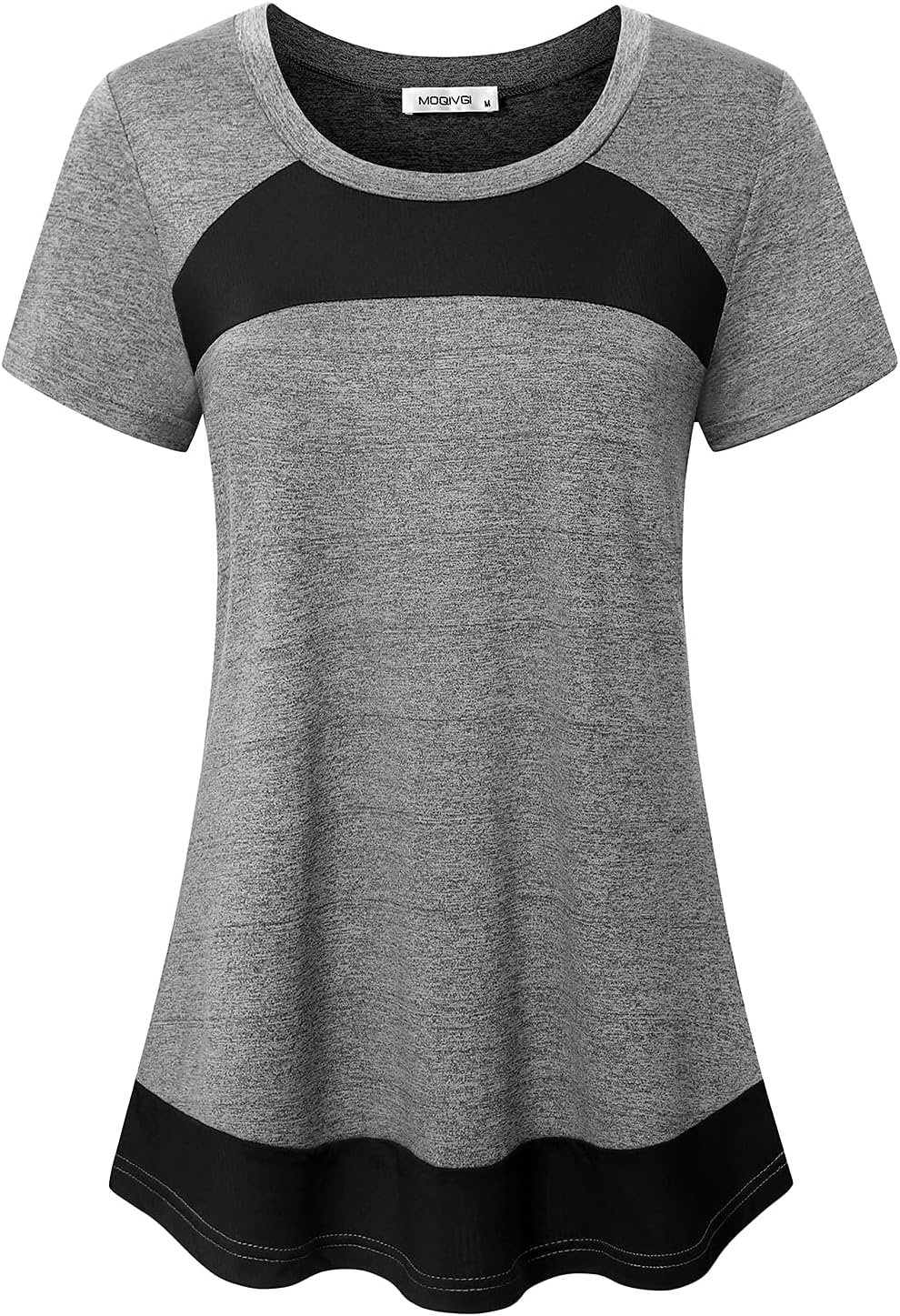MOQIVGIWomens Short Sleeve Workout Tops Casual Summer Running Yoga Exercise Fitness Shirts Activewear