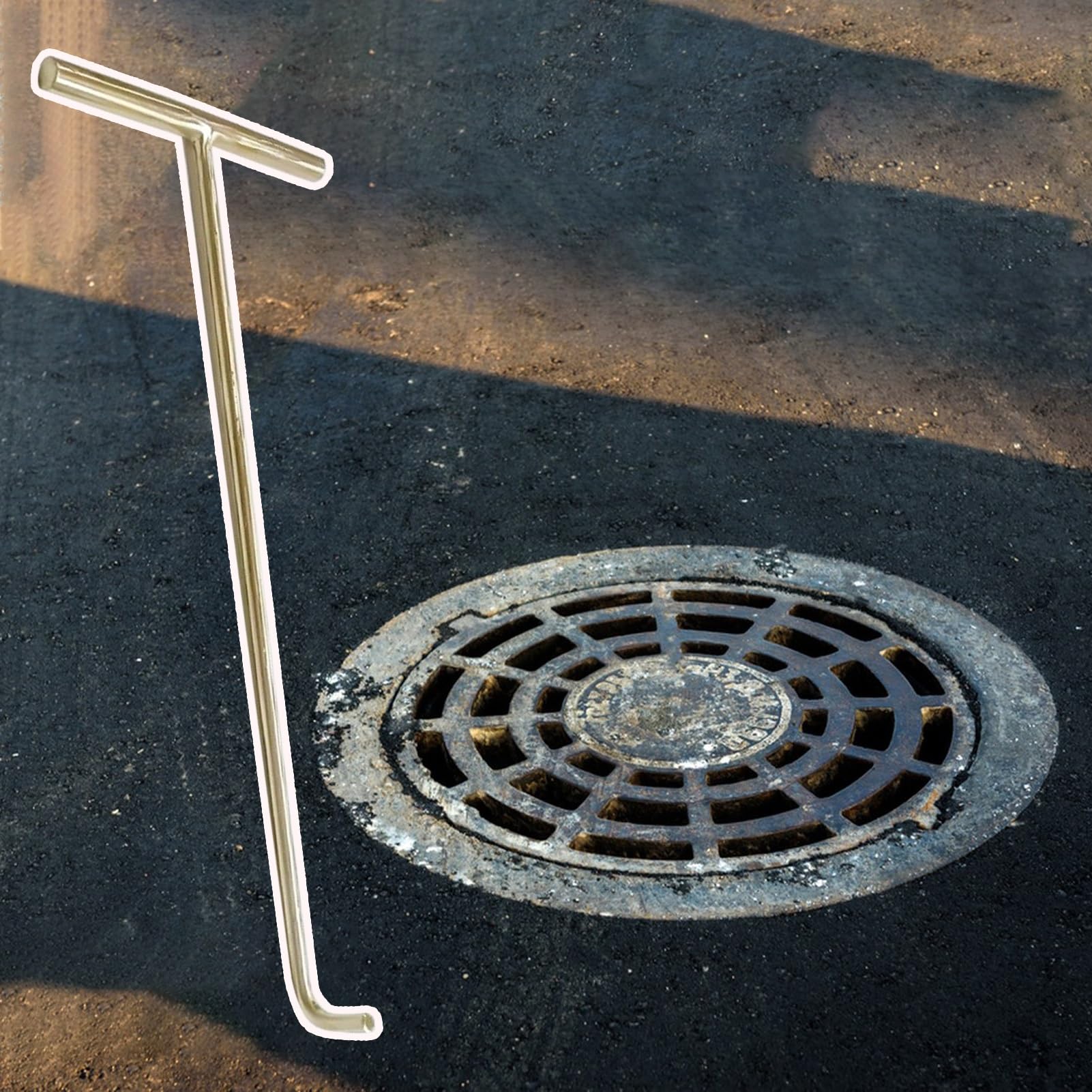 Llaves de elevación de alcantarillado para mantenimiento urbano y apertura de registros de agua