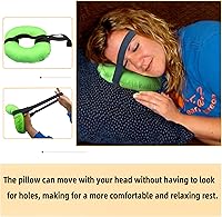 Vista 5 de Almohada con agujero para las orejas, almohada pequeña para el dolor de oído con diadema para dolor de oído y perforación de oreja CNH, inflamación