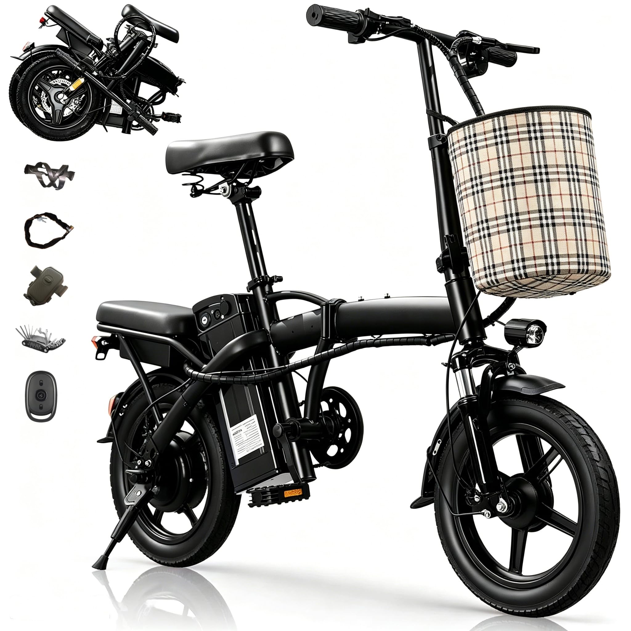 RIDE EL HEFE ライド カーボンハイバック&アルミ Amazon.com : Foldable Electric Bike for Adults，23MPH & 38Miles