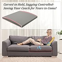Vista 7 de HAVARGO Soporte para cojín de sofá para asiento hundido 20X20X2 pulgadas de espuma de mayor densidad debajo del cojín del sofá con tela de malla