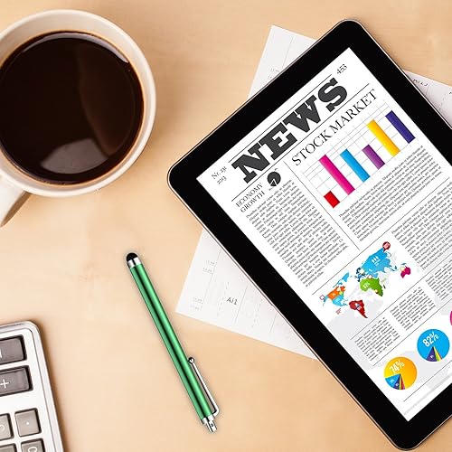 Miniatura 2 de homEdge Paquete de 20 unidades de lápiz capacitivo universal compatible con iPad iPhone Samsung Kindle Touch compatible con todos los dispositivos