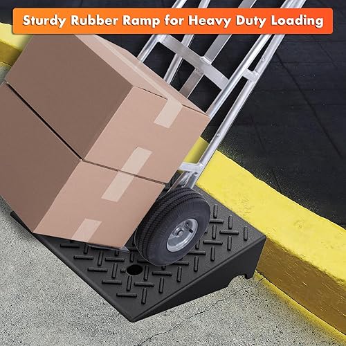 Miniatura 21 de Rampa para bordillos, portátil, ligera, resistente, de plástico, para entrada, muelle de carga, acera, auto, scooter, bicicleta, motocicleta
