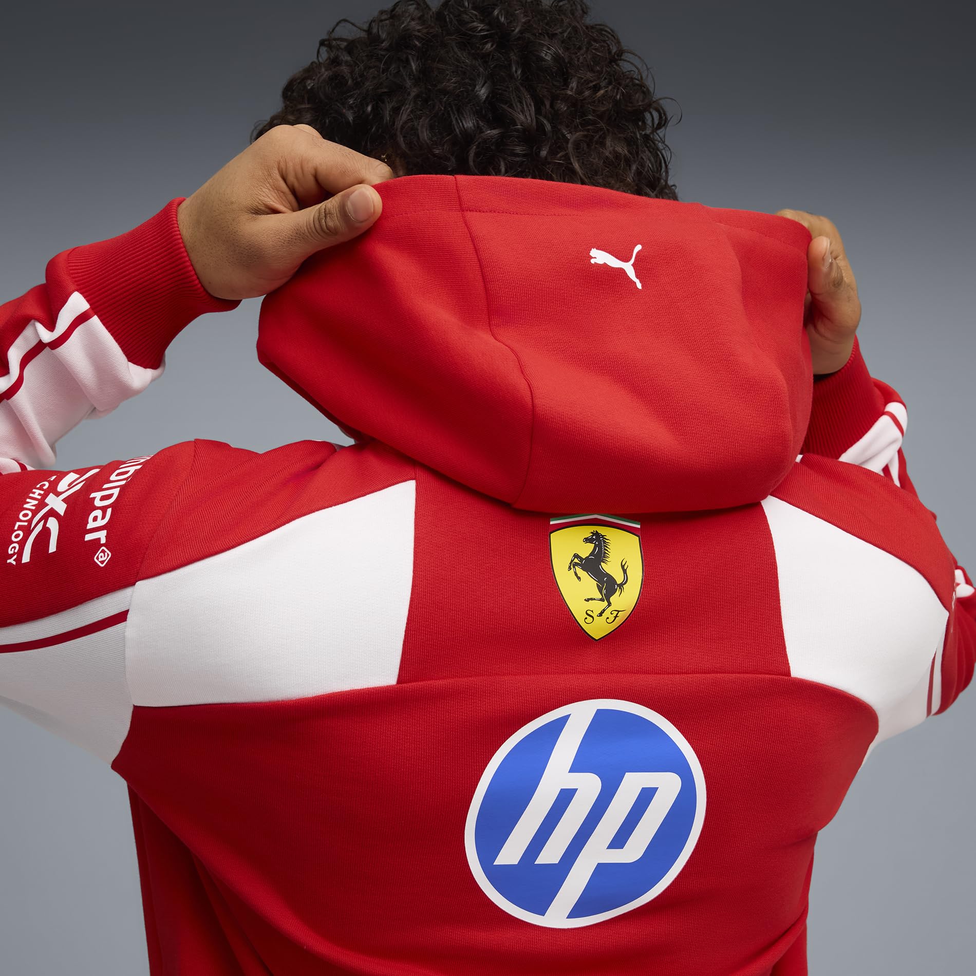 PUMA Scuderia Ferrari F1 2026 Sudadera con Capucha del Equipo para Hombre - Rojo