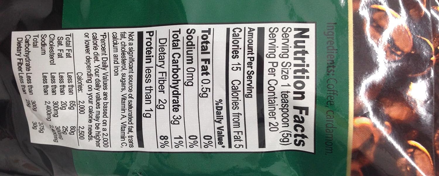 Elite Turkish Coffee With Cardamom Roasted And Ground 3.5 Oz. Pk Of 12.