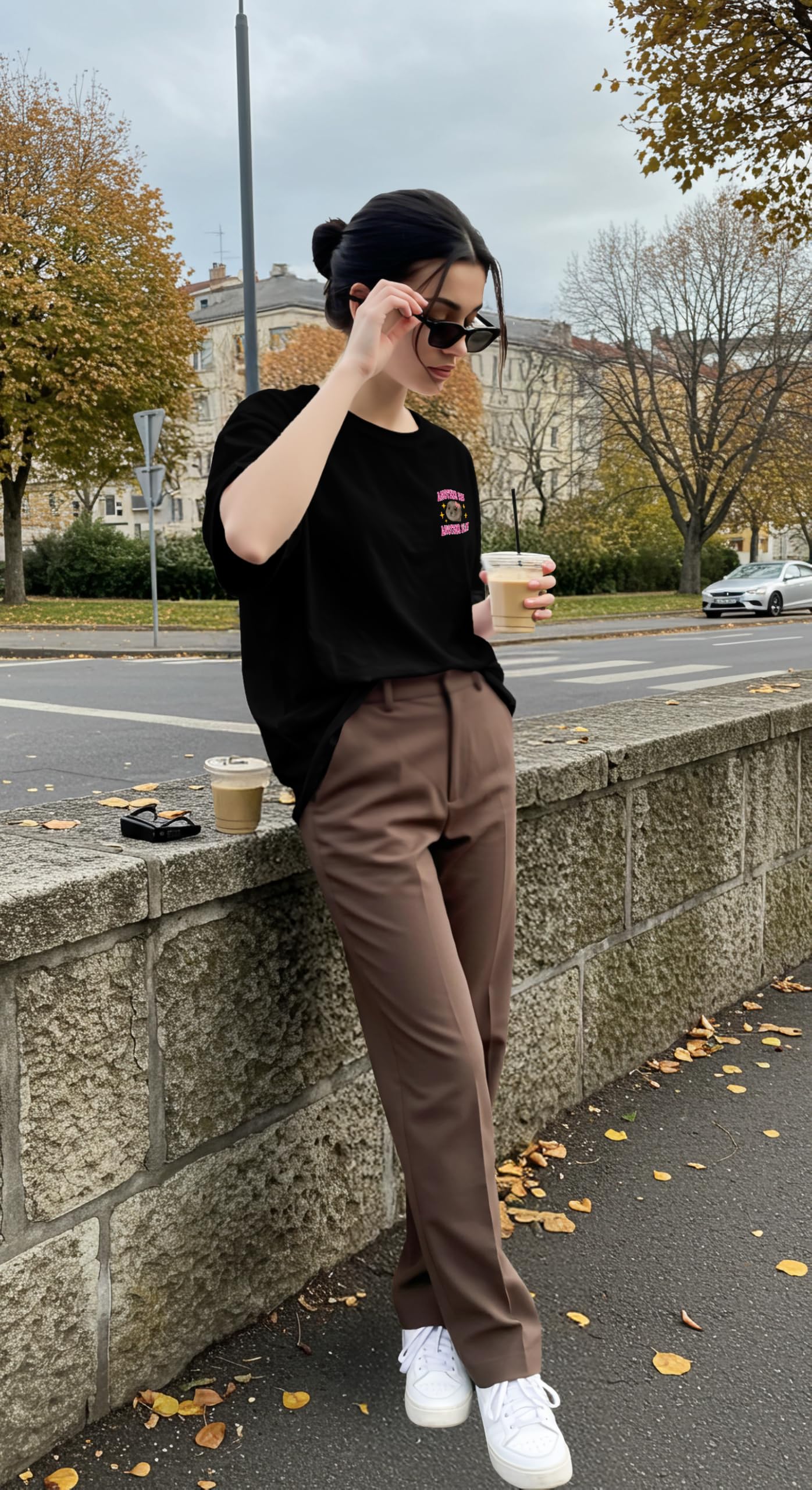 Dagcros Another Day, Another Slay" Simpatica maglietta con meme di sigillo - Maglietta grafica divertente e feroce per ragazze e adolescenti - Camicia per amanti degli animali impertinenti