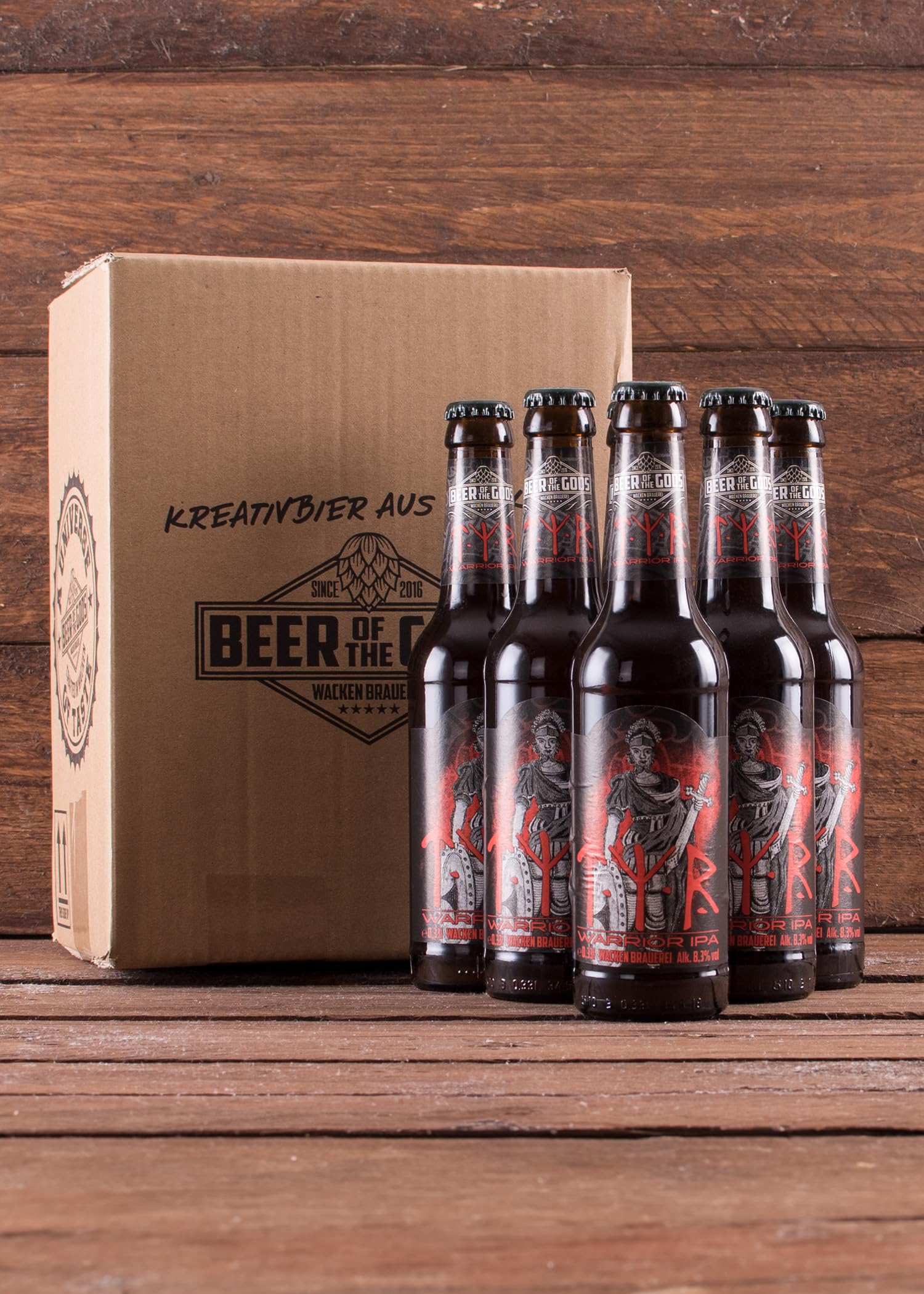 WACKEN BRAUEREI Double India Pale Ale - TYR - Craft Beer, 6 x 0,33 l