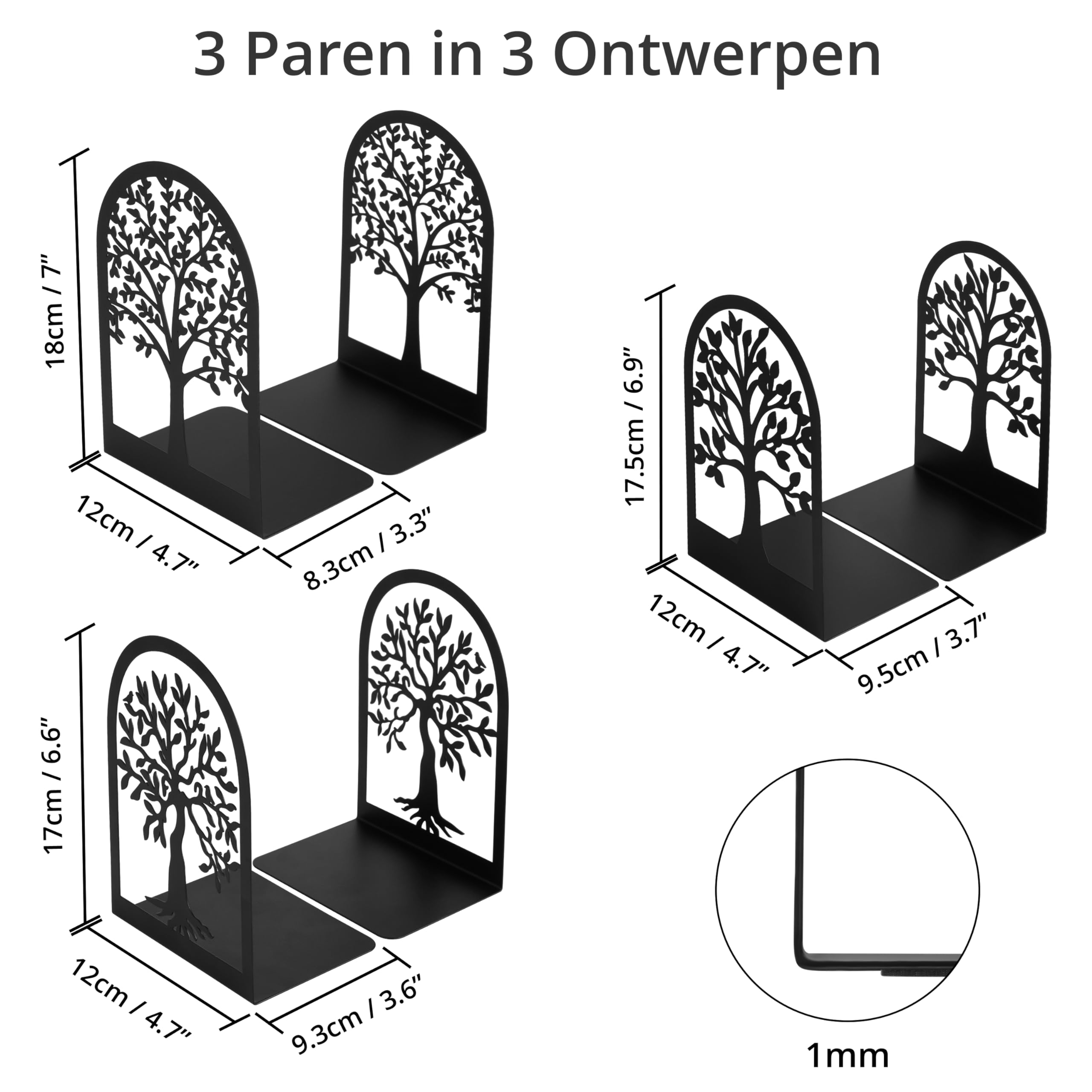 Eigentijdse Metalen Boekensteunen Van Premium Kwaliteit Met Een Fris Ontwerp, Pe