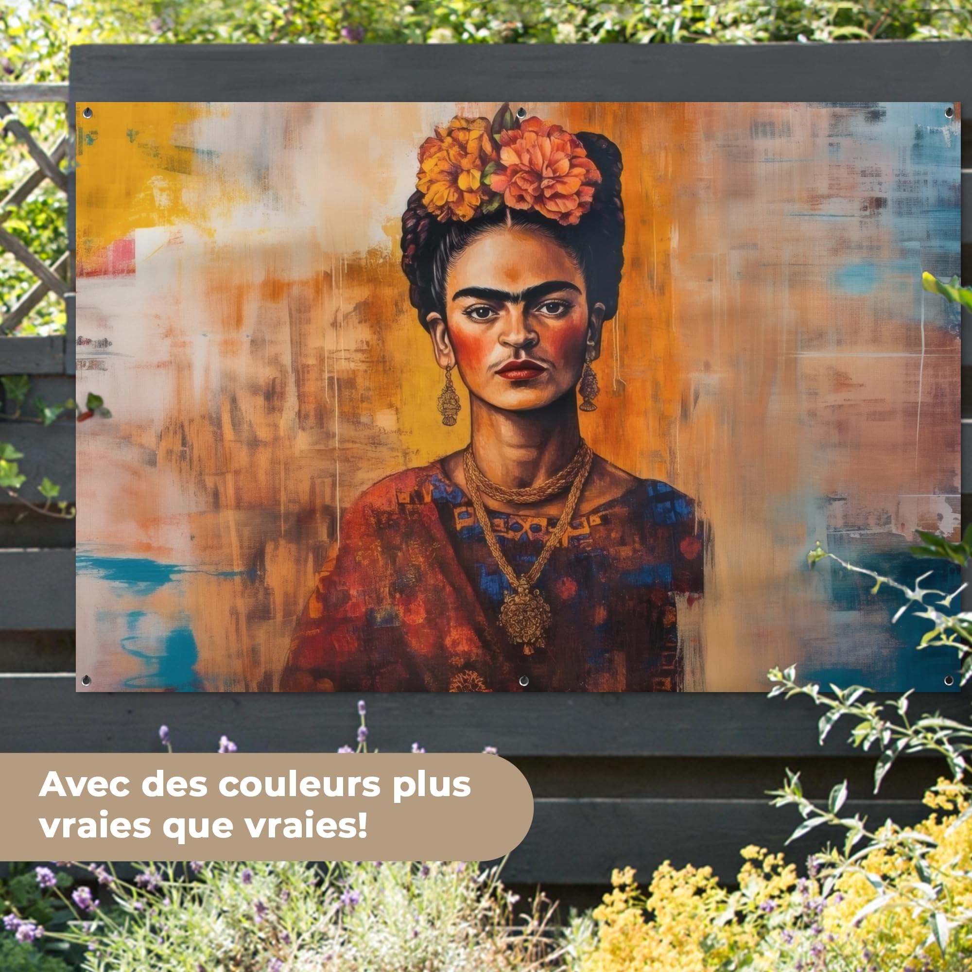 MuchoWow© Poster De Jardin Decoracion Balcón Wall Decoration Adornos Pared | 180x120 cm - Terraza Exterior Decoración Patio Posters Decorativos Retrato - Joyería - Pintura