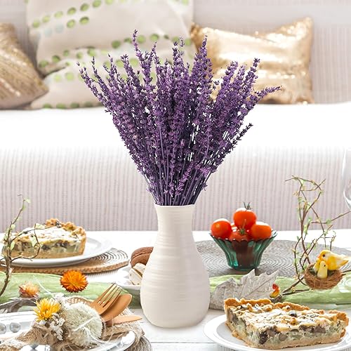 Miniatura 6 de Paquete de 300 flores de lavanda secas conservadas, ramo de lavanda seca púrpura natural de 15 a 17 pulgadas para manualidades, ducha, deshierbe del