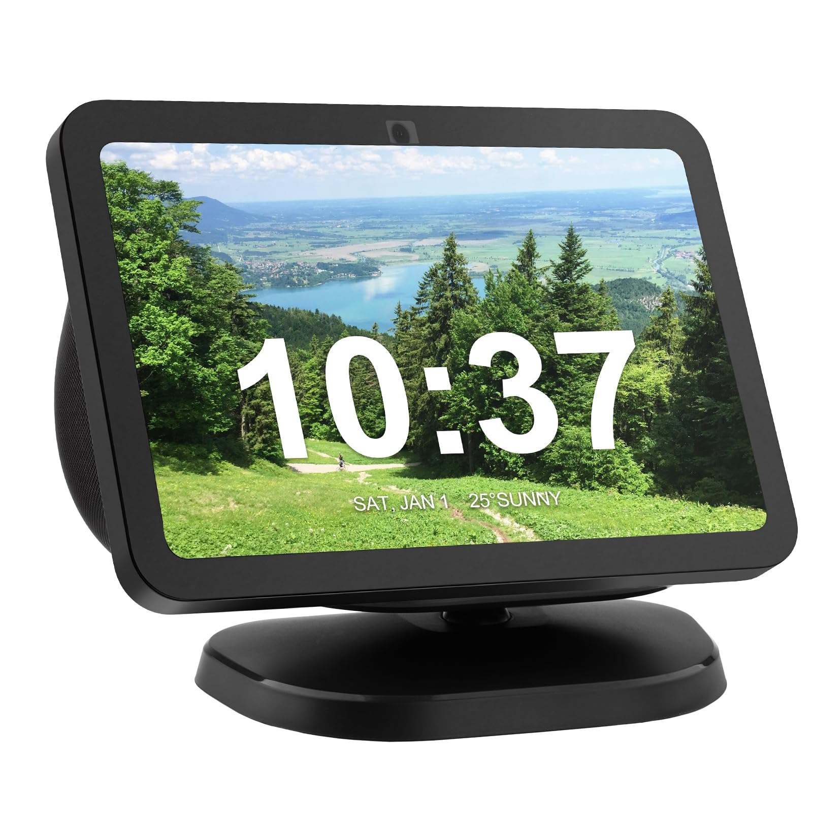 Soporte ajustable para Echo Show 8 de 3ª generación, soporte giratorio e inclinable antideslizante compatible con Echo Show 8 de 3ª generación, color negro