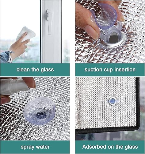 Miniatura 9 de Película reflectante para ventana de control de calor con 99 % de bloqueo UV y protección de privacidad, película reflectante para teñir ventanas