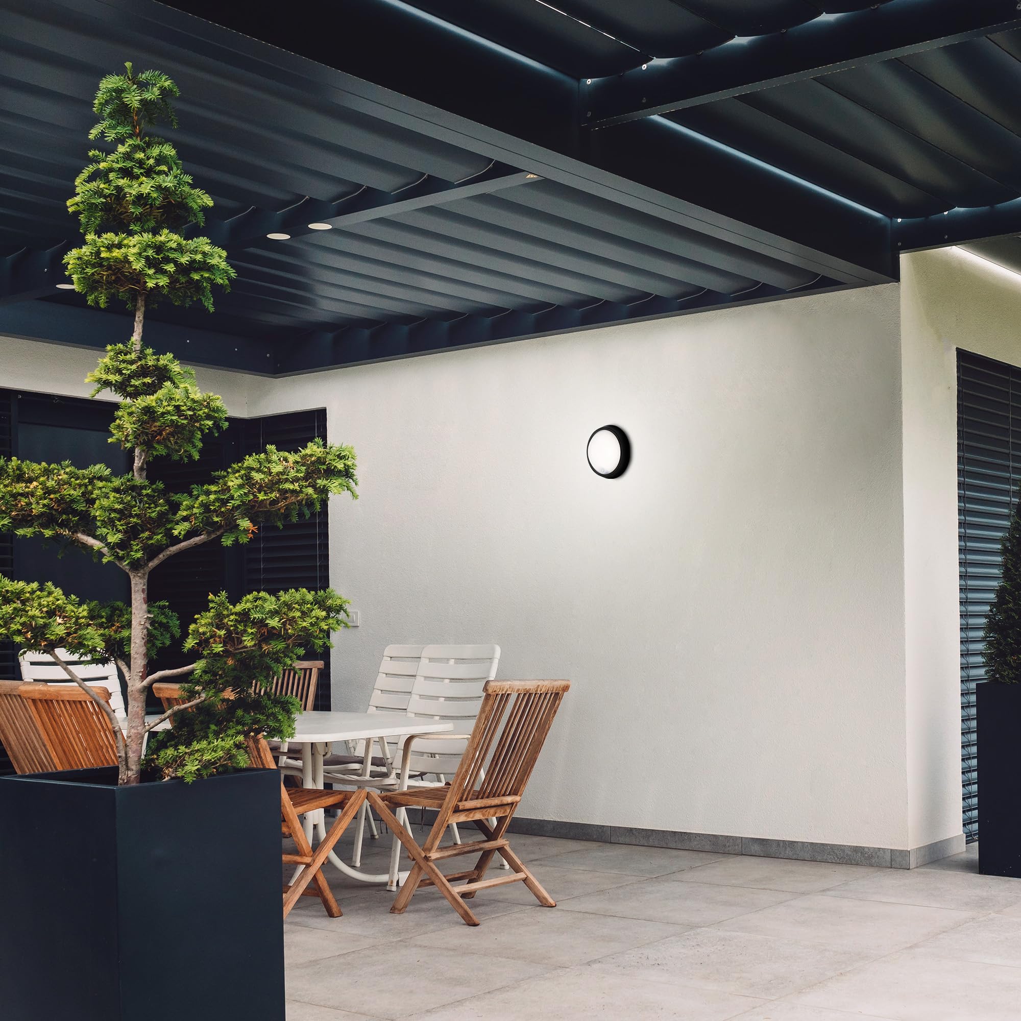Lampe d'extérieur LED avec détecteur de mouvement IP44 12
