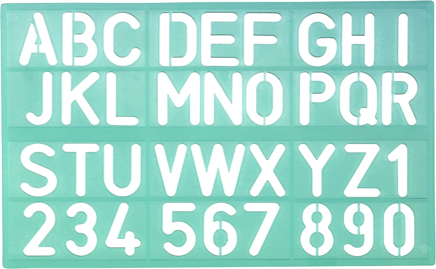 Linex 100412307 Lettering Stencil 8530 Lettering Height 30 mm Number Stencil Numbers and Numbers Pack of 30