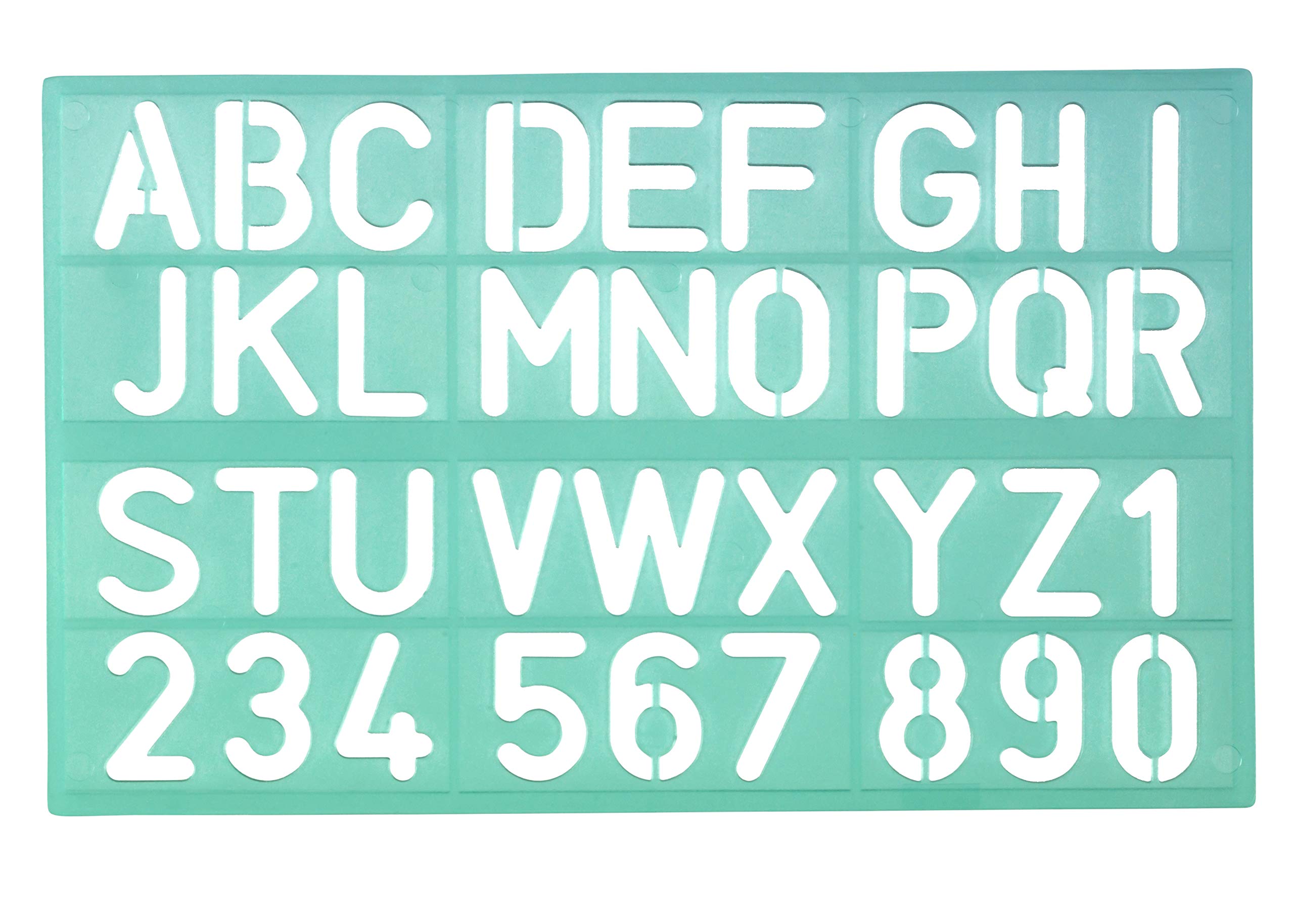 Linex 100412307 Lettering Stencil 8530 Lettering Height 30 mm Number Stencil Numbers and Numbers Pack of 30