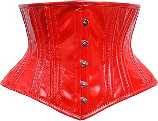 Cincnher Women's Waspie Corset Underbust Waist Training Steel Boned Corset