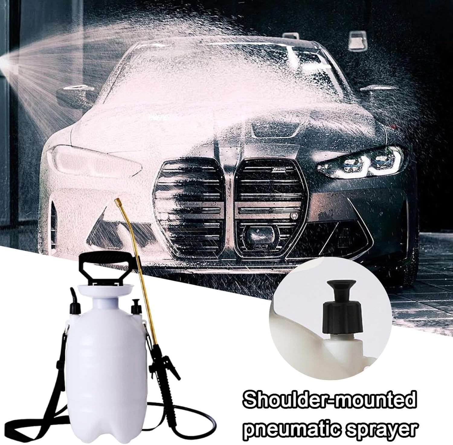 Pressure Sprayer | Hand Pump Plant Mister - Garden Sprayer with Adjustable Shoulder Strap,for Garden Lawn Yard Watering Fertilizer Irrigation