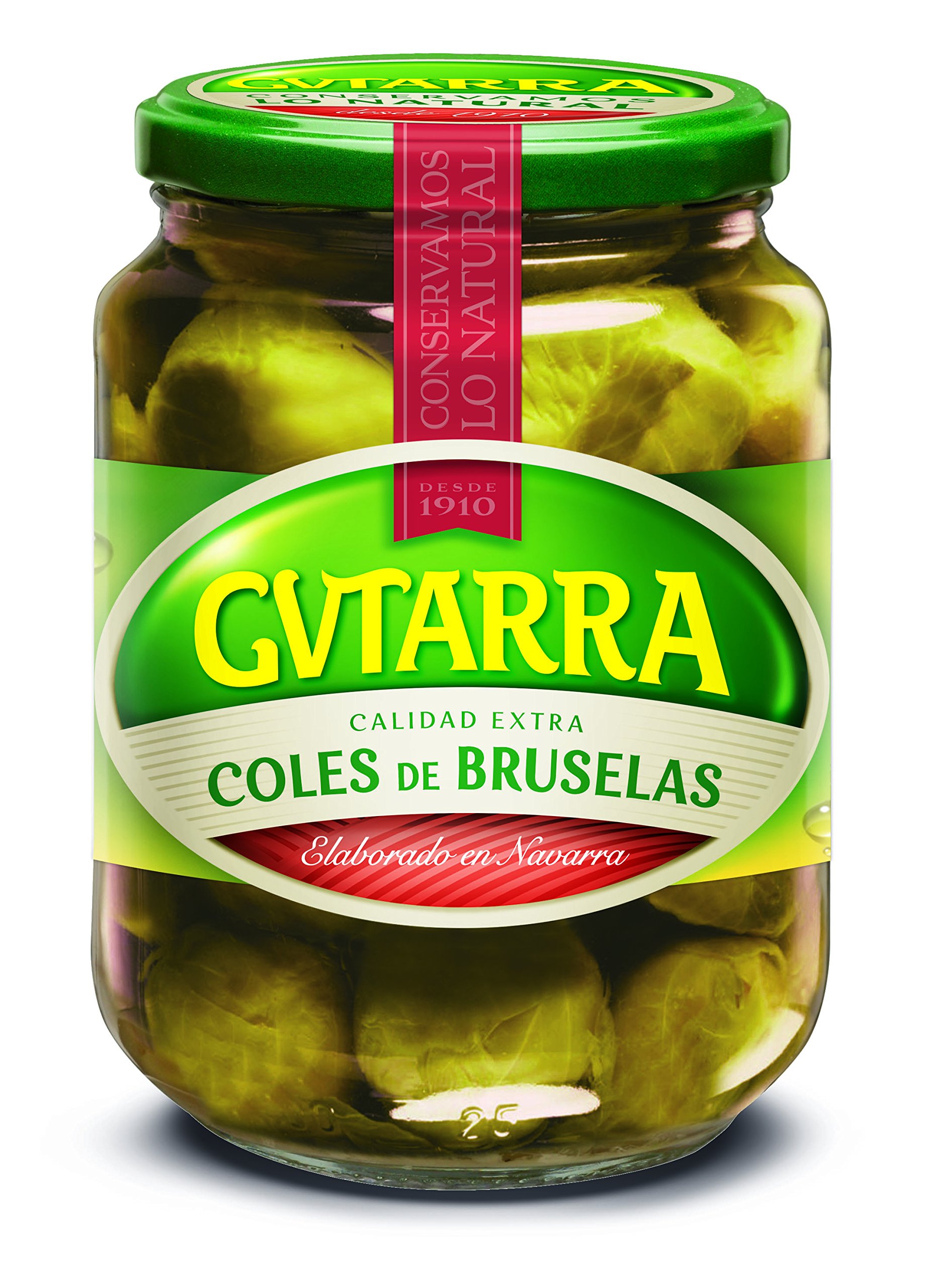 Gvtarra Coles de Bruselas Enteras Verdura, Paquete de 6 x 400 Gramos, Total 2400 Gramos