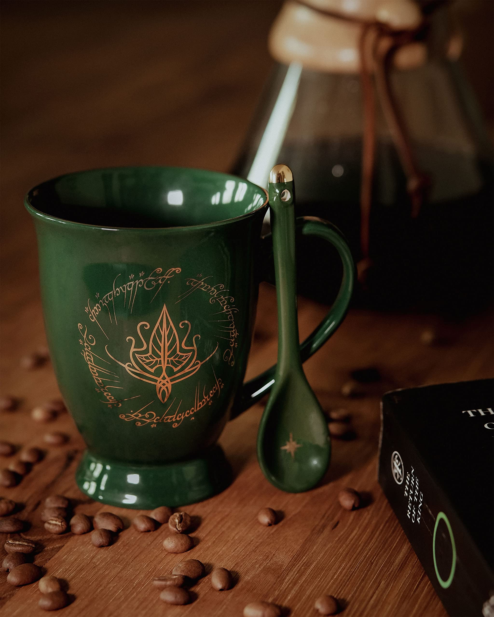 Elbenwald Tazza Il Signore Degli Anelli – Balrog E Gandalf 'You Shall Not Pass' – Ceramica 300 Ml, Microonde E Lavastoviglie