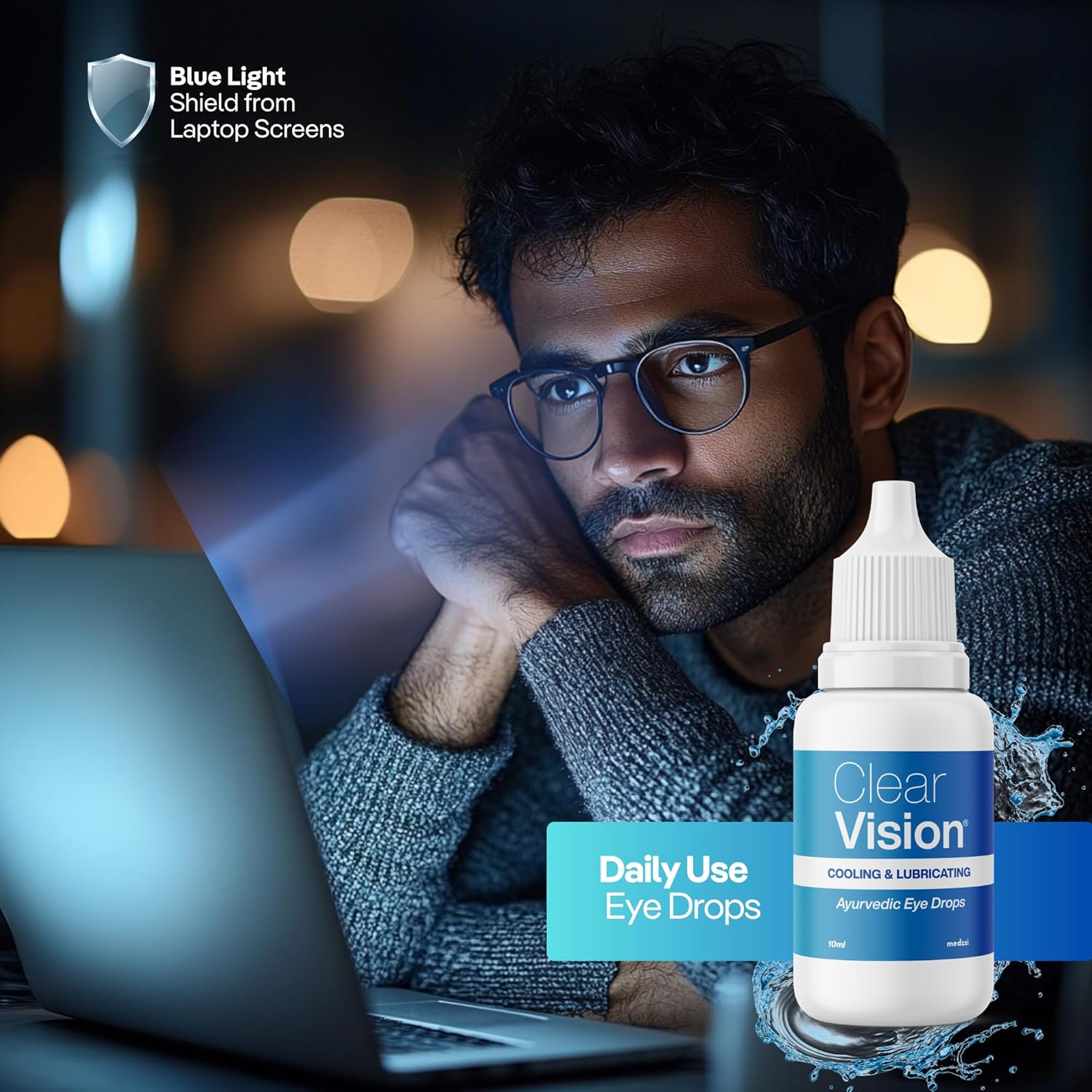 Madezi Clear Vision Eye Drop | Ayurvedic formula | Daily use aloe vera with eyes drops, rose water, honey, neem and basil. 10ml Madezi Clear Vision Eye Drop | Ayurvedic formula | Daily use aloe vera with eyes drops, rose water, honey, neem and basil. 10ml