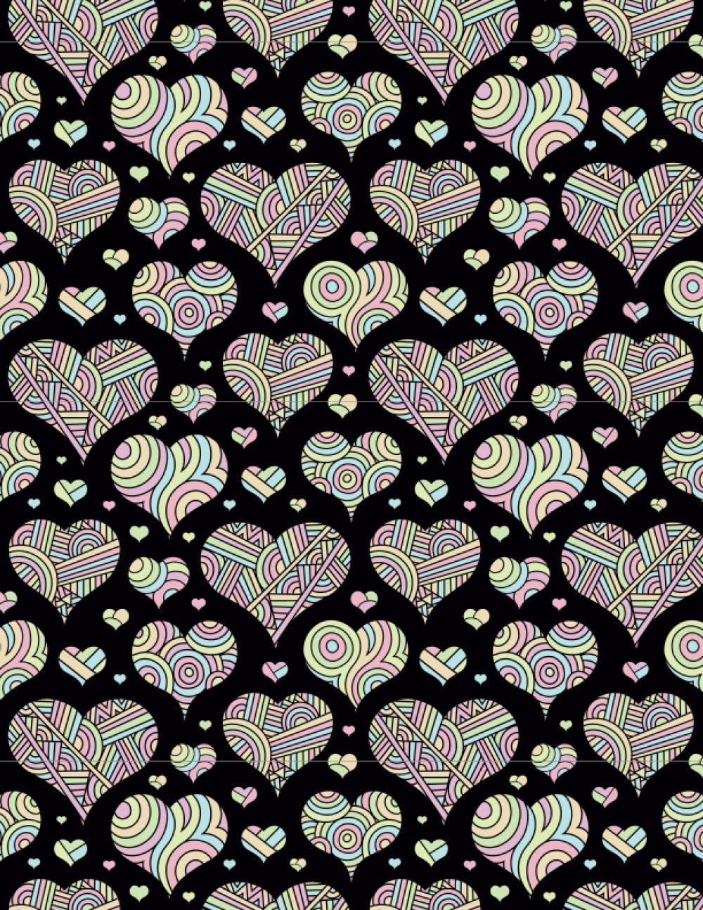 Sketchbook For Girls 8-12: Swirl Hearts Cover: Drawing Pad for Girls, Tweens, Preteens; Blank Paper Sketch Book for Sketching and Creative Doodling; 110 Pages (8.5 X 11)