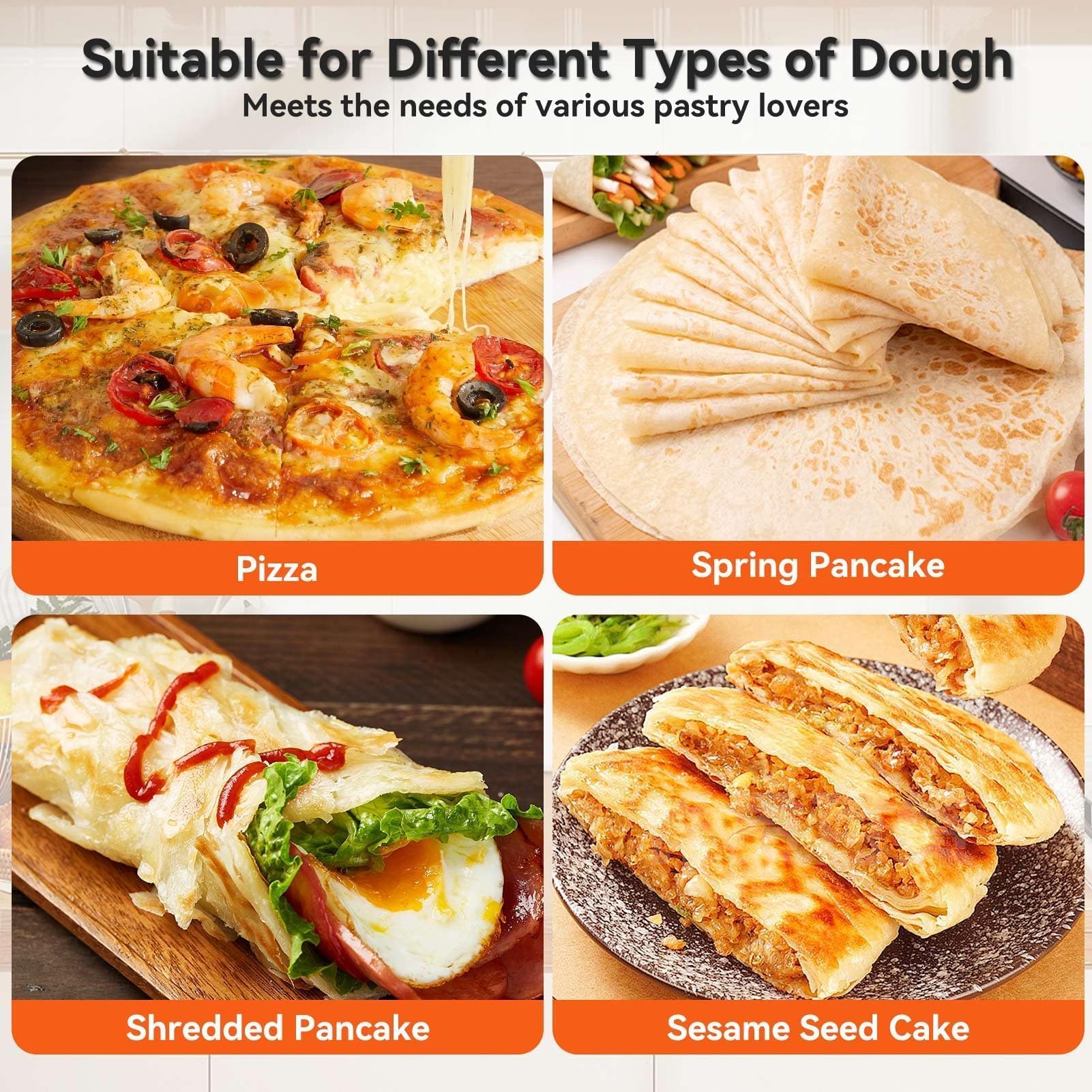 Pressa Per Tortilla, Tortilla Maker Manuale Roti Maker Pressa Per Impasto Quesadilla Maker Pressa Per Tortilla in Lega di Alluminio Pressa Rotis Pressa Per Quesadilla Per Taco(16cm-Argento)