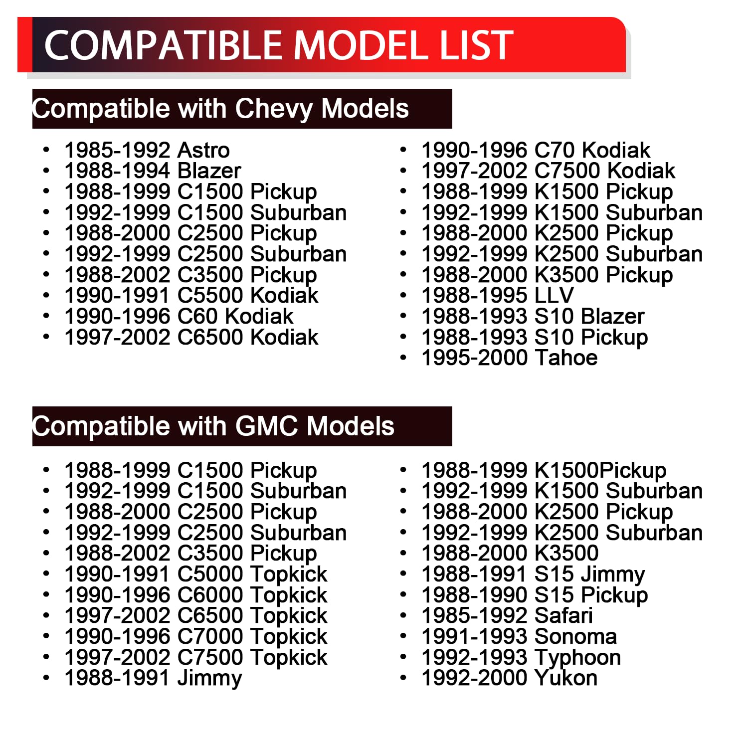 940-102 Door Lock Latch Assembly Front Left Driver Side Compatible with Chevy GMC Models - C1500, C2500, K1500, K2500, S10, Safari, Yukon, Suburban, Repalces 16631627