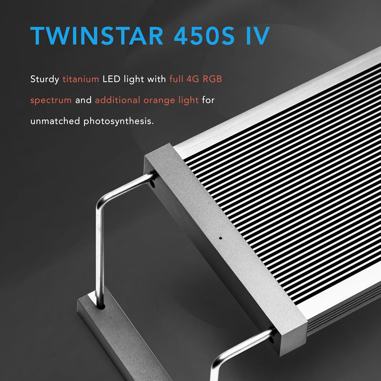 TWINSTAR S-Line Vr. IV Aquarium LED Lighting Full Spectrum with Controller 24/7 Light Cycle Made in South Korea (450S 45-55 cm 41W)