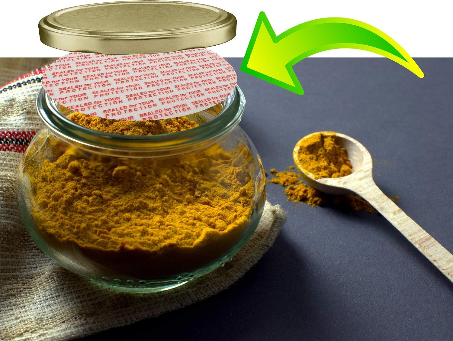 Pressure Sensitive Torque Activated Cap Seals Liners -100 PCS - for Regular Mouth Glass & Plastic Ball Mason Canning Jars - No Induction Sealer Needed - 70 mm (2.75") Made in USA