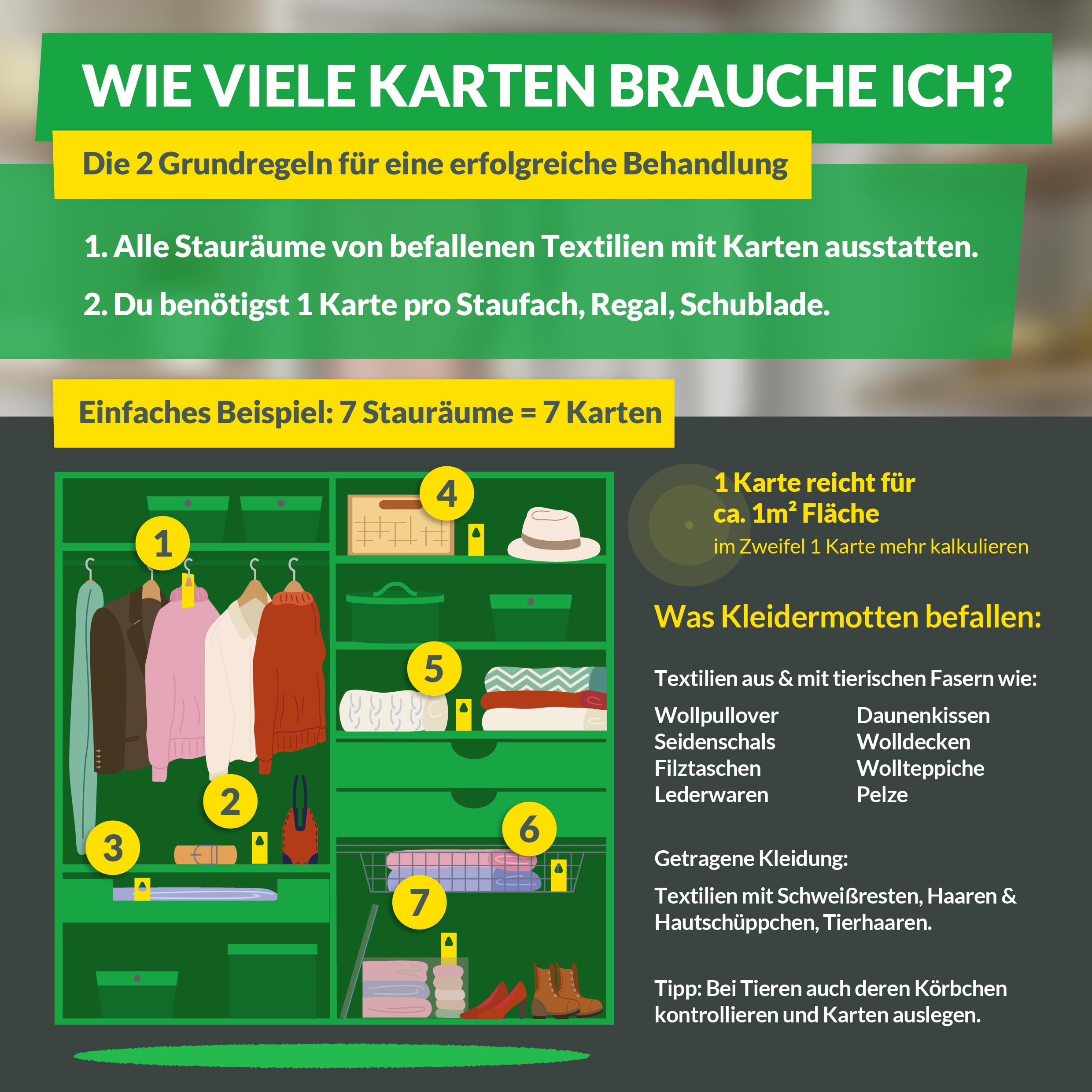 Hey Nature Schlupfwespen gegen Kleidermotten, 20 Karten (4 Karten à 5 Lieferungen). Natürlich & effektiv Kleidermotten bekämpfen mit Schlupfwespen gegen Motten. Alternativ zu Mottenkugeln, Mottenspray