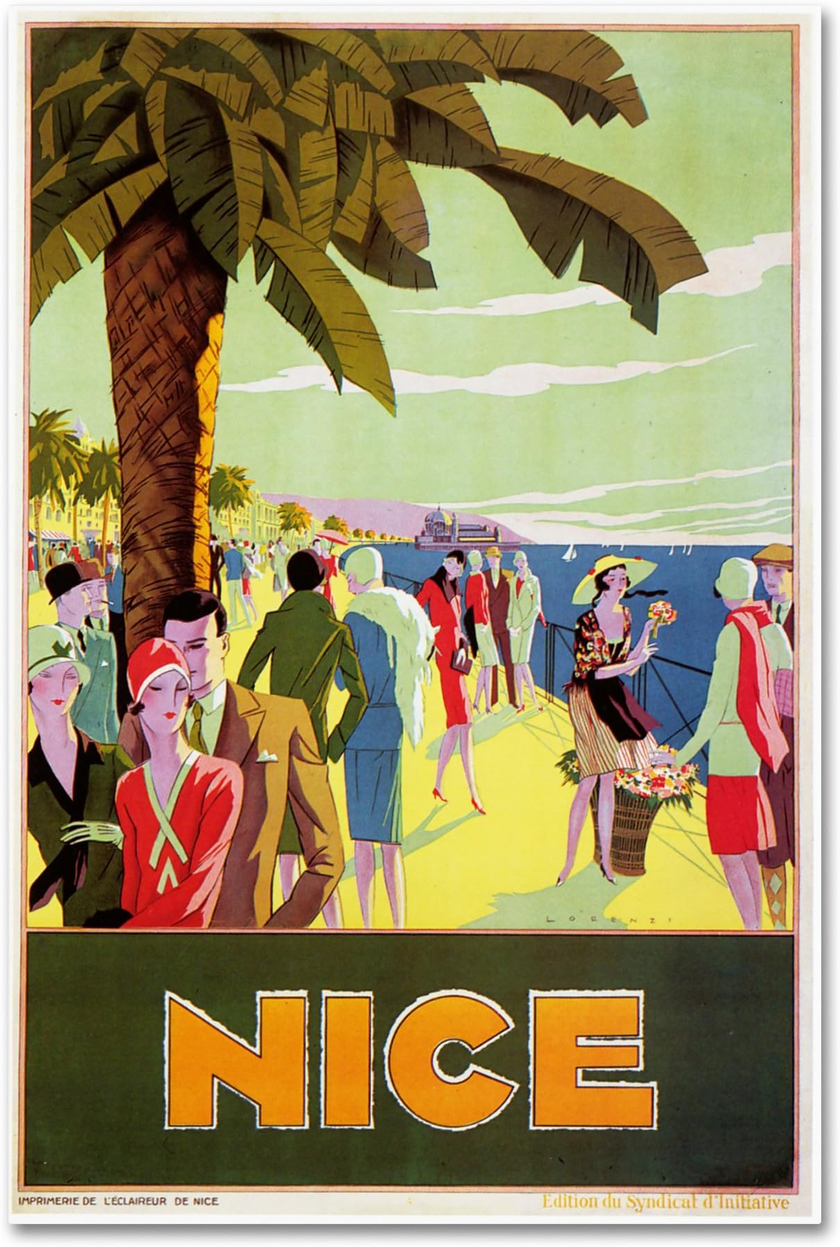 France Nice by Vintage Apple Collection, 30x47-Inch