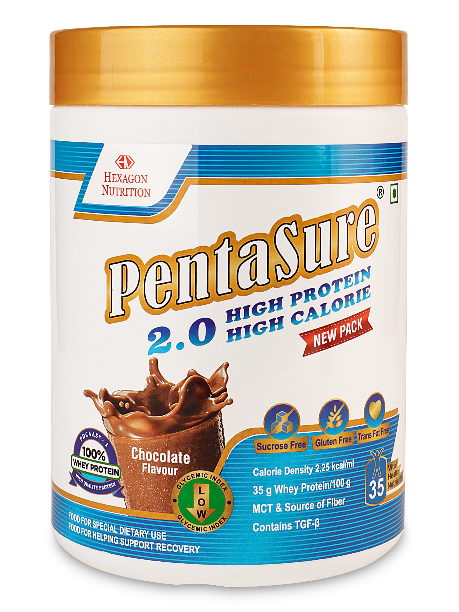 PENTASURE 2.0 High Protein High Calorie | Lean Mass Gainer Powder | Weight Gain Supplement with Vitamin & Mineral | Vanilla flavor - 400g | 34.7g Protein per 100g-image-25
