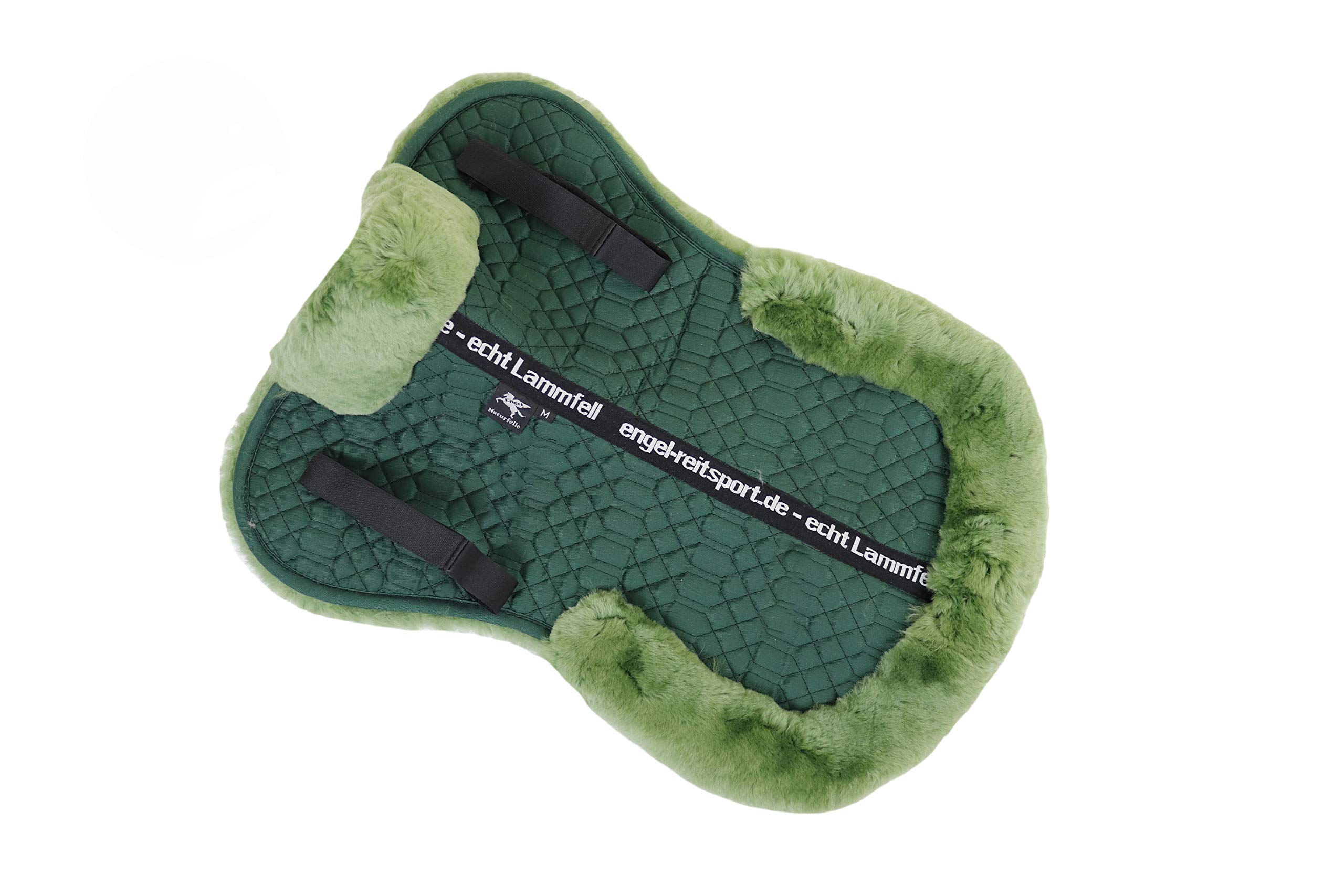 Engel Germany semisottosella Pelle di Agnello cottone Verde (Sakis 2) dai Colori Vivaci: da Abbinare a 12 Colori di Pelliccia di Agnello!
