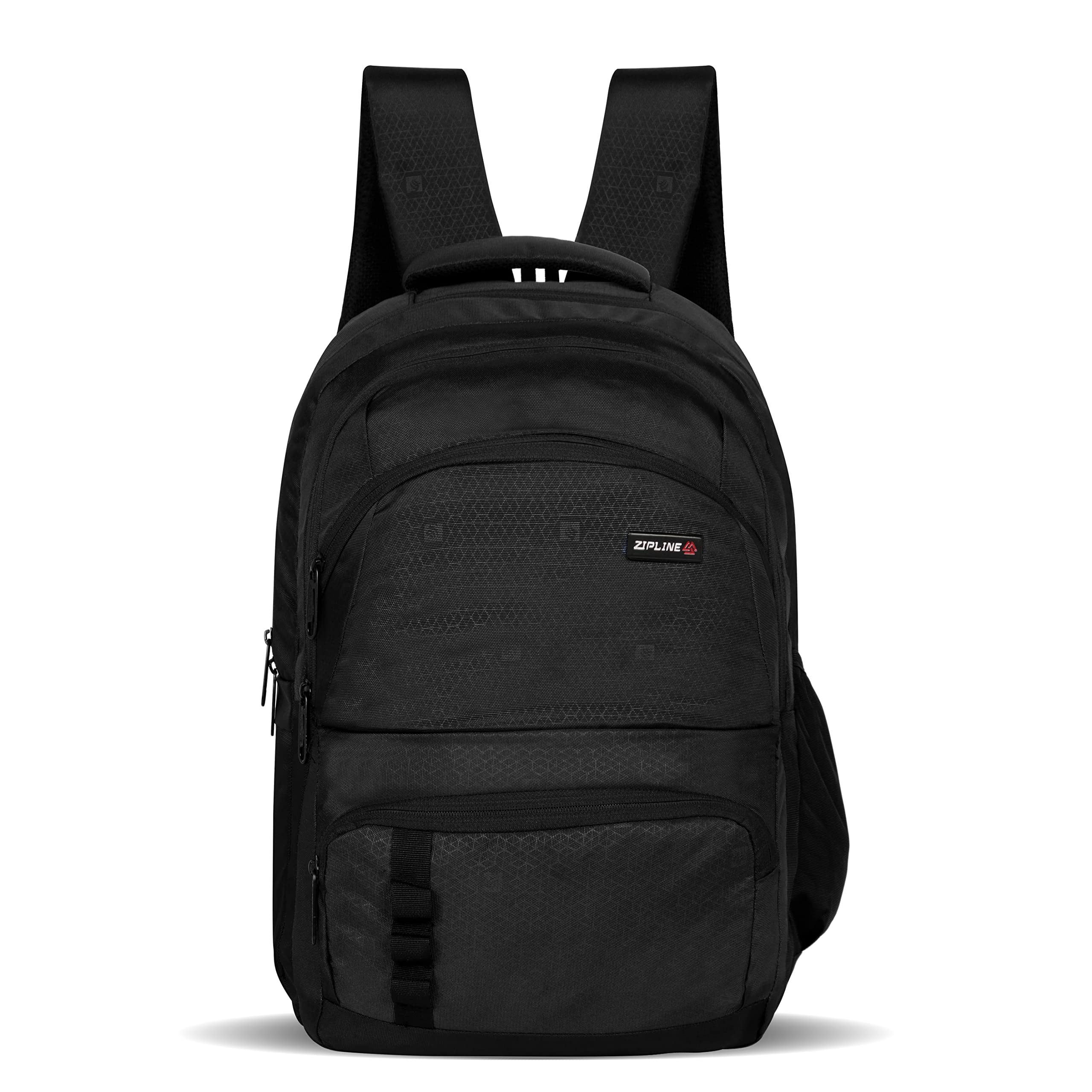 Zipline Polyester 35Ltr Laptop Bags Backpack for Men and Women college girls boys fits 15.6 inch laptop (Black) (B0BTHX6KJG) Amazon Price History, Amazon Price Tracker