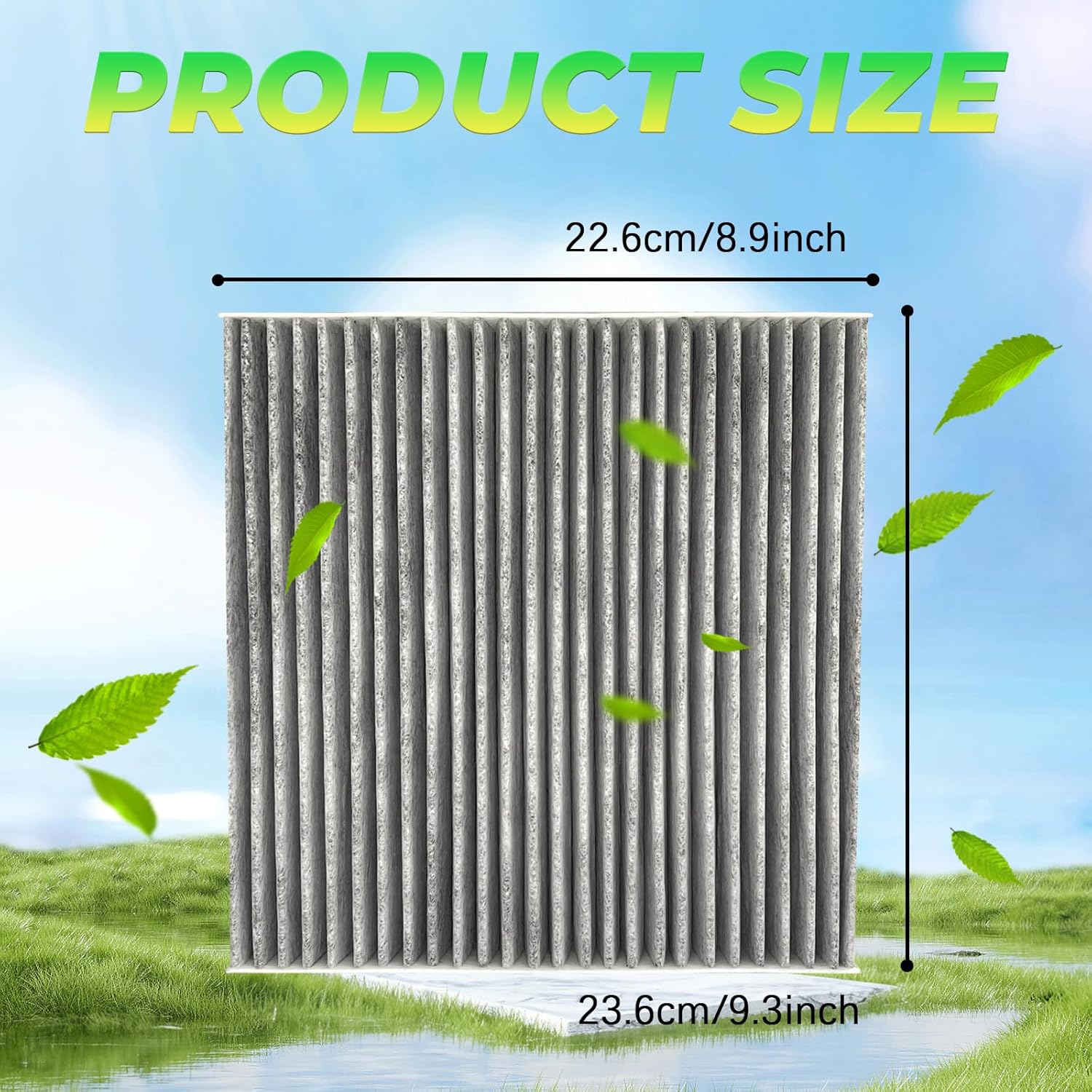 Cabin Air Filter Replacement for Honda, Civic, CR-V, Accord, Odyssey, Acura, CSX, Premium Car Fresh Breeze Air Filter with Activated Carbon for Car Passenger Compartment, CP134 CF10134