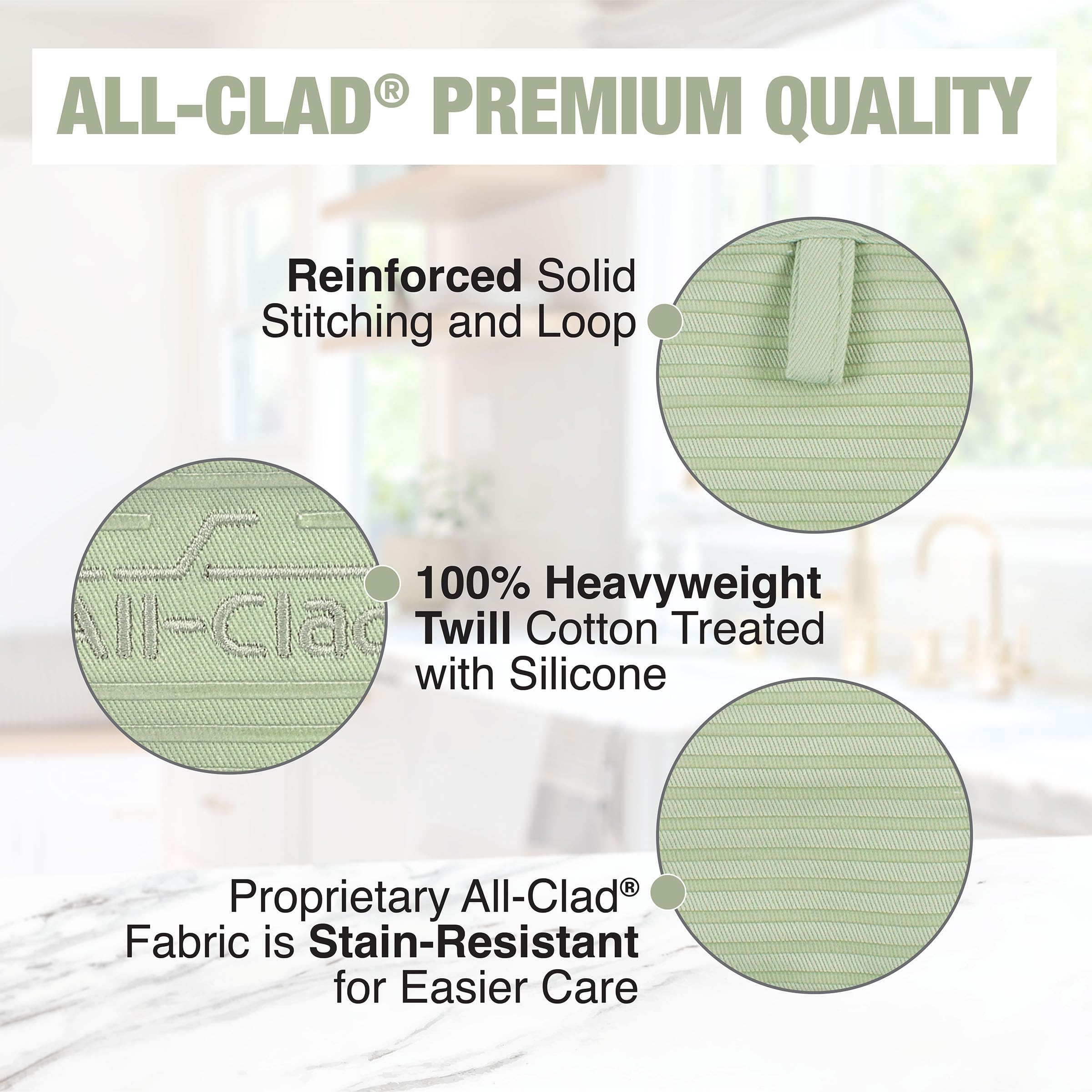 2 Gants Thermiques, 2 Maniques Et 2 Crochets, Gants Anti