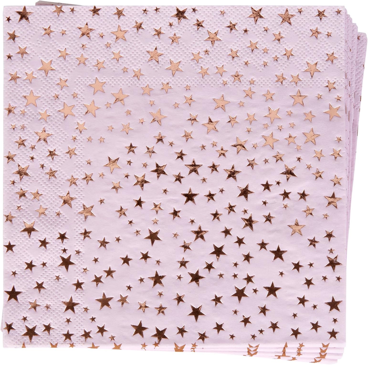 Neviti 773451 Glitz and Glamour Paper Napkins, Pink/Rose Gold