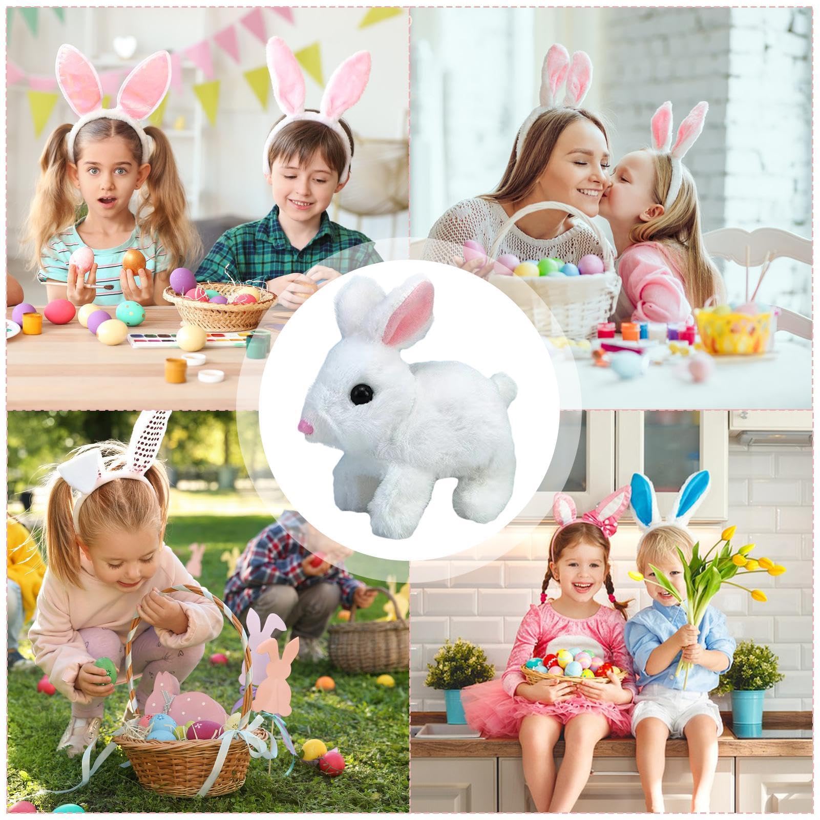 JOYIN 7 Pièces Mon Premier Panier de Pâques en Peluche Style Original, ​ Pâques Party Favor, Oeufs de Pâques Chasse, Panier Stuffers Remplisseurs, Décor de Fête de L'props Décoration