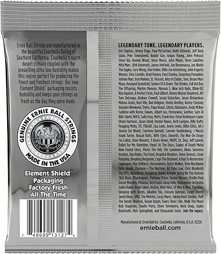 Miniatura 4 de Ernie Ball Cuerdas de guitarra eléctrica de titanio con revestimiento regular Slinky calibre 10-46 P03121