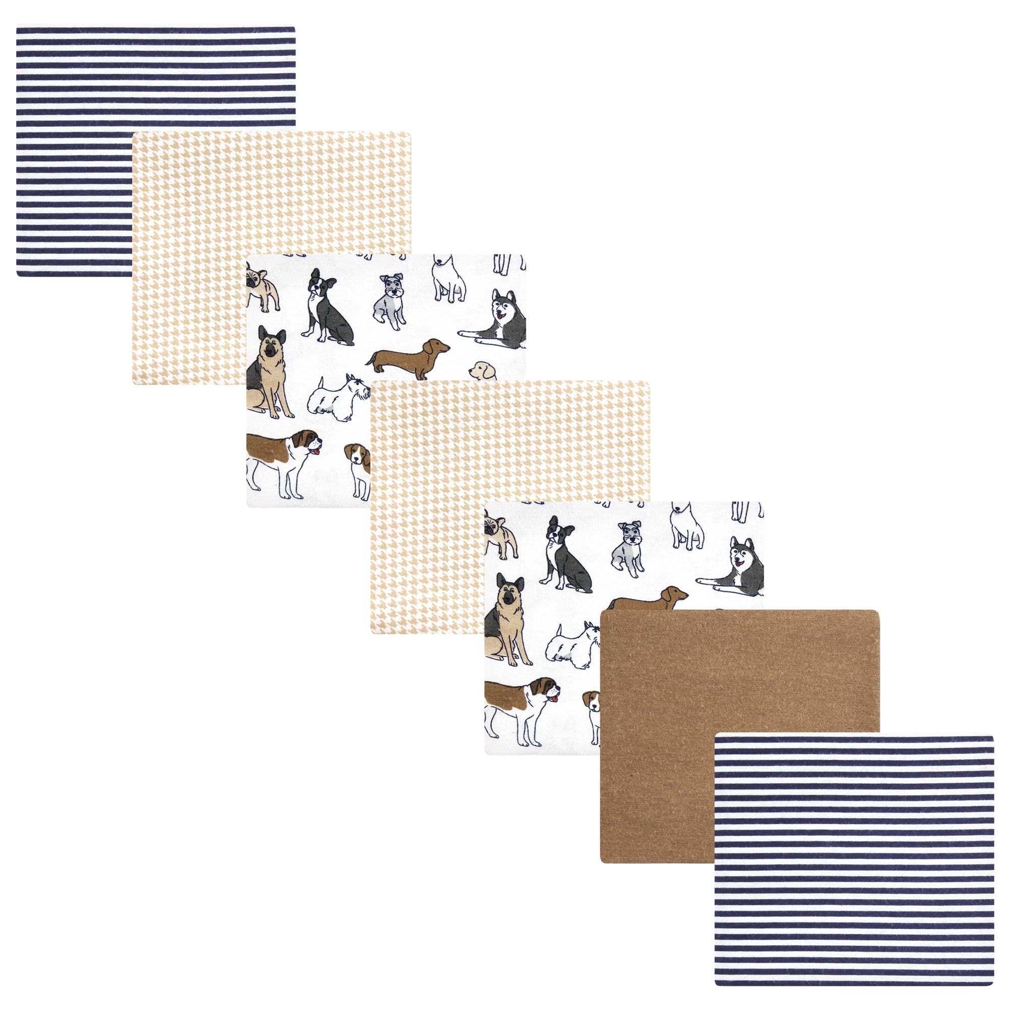 Luvable Friends Little Treasure Flannel Receiving Blankets 7pk