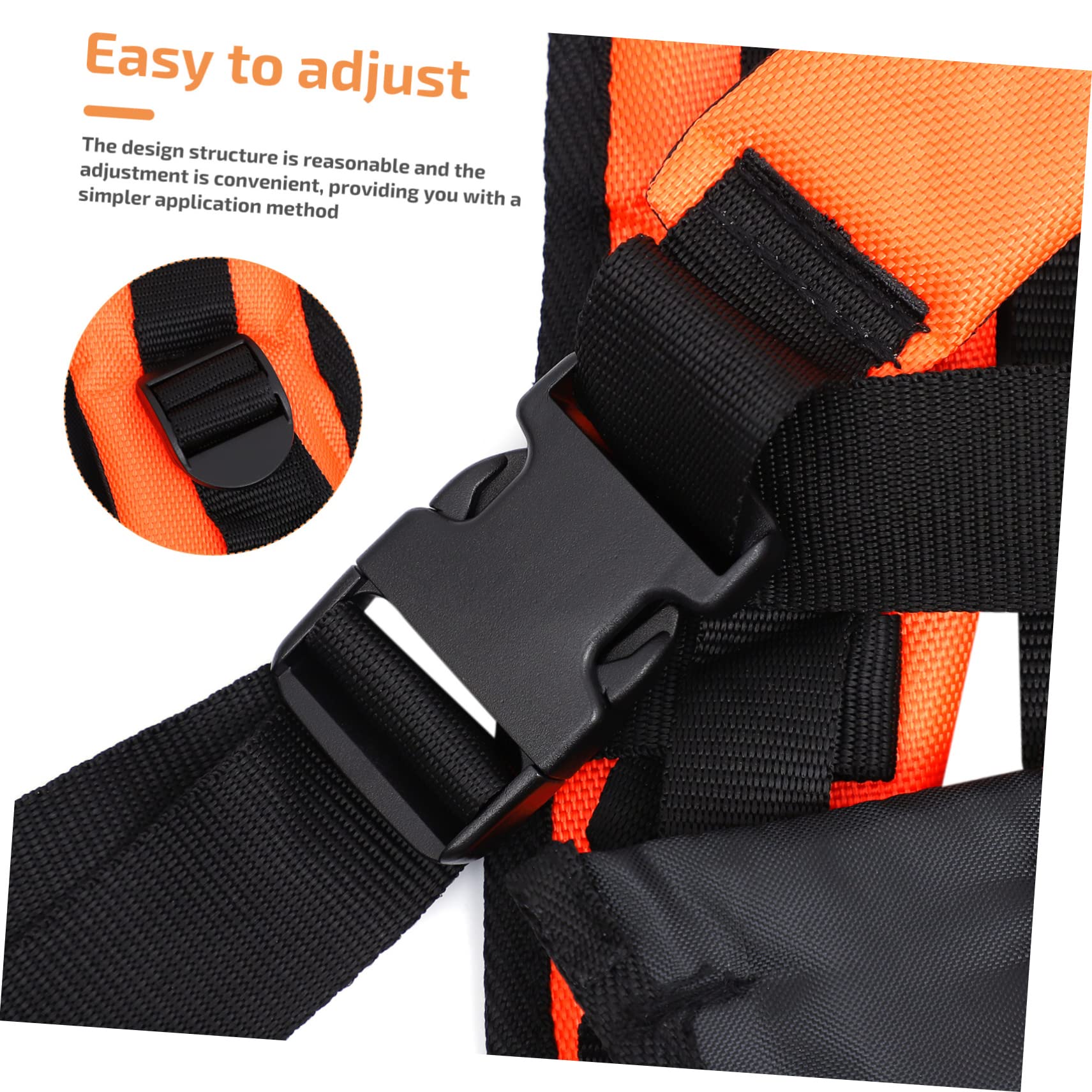 BESPORTBLE Imbracatura Decespugliatore Design Regolabile Doppia Tracolla Imbottita per Riduzione Pressione e Acciaio Inossidabile Confezione 2 Pezzi