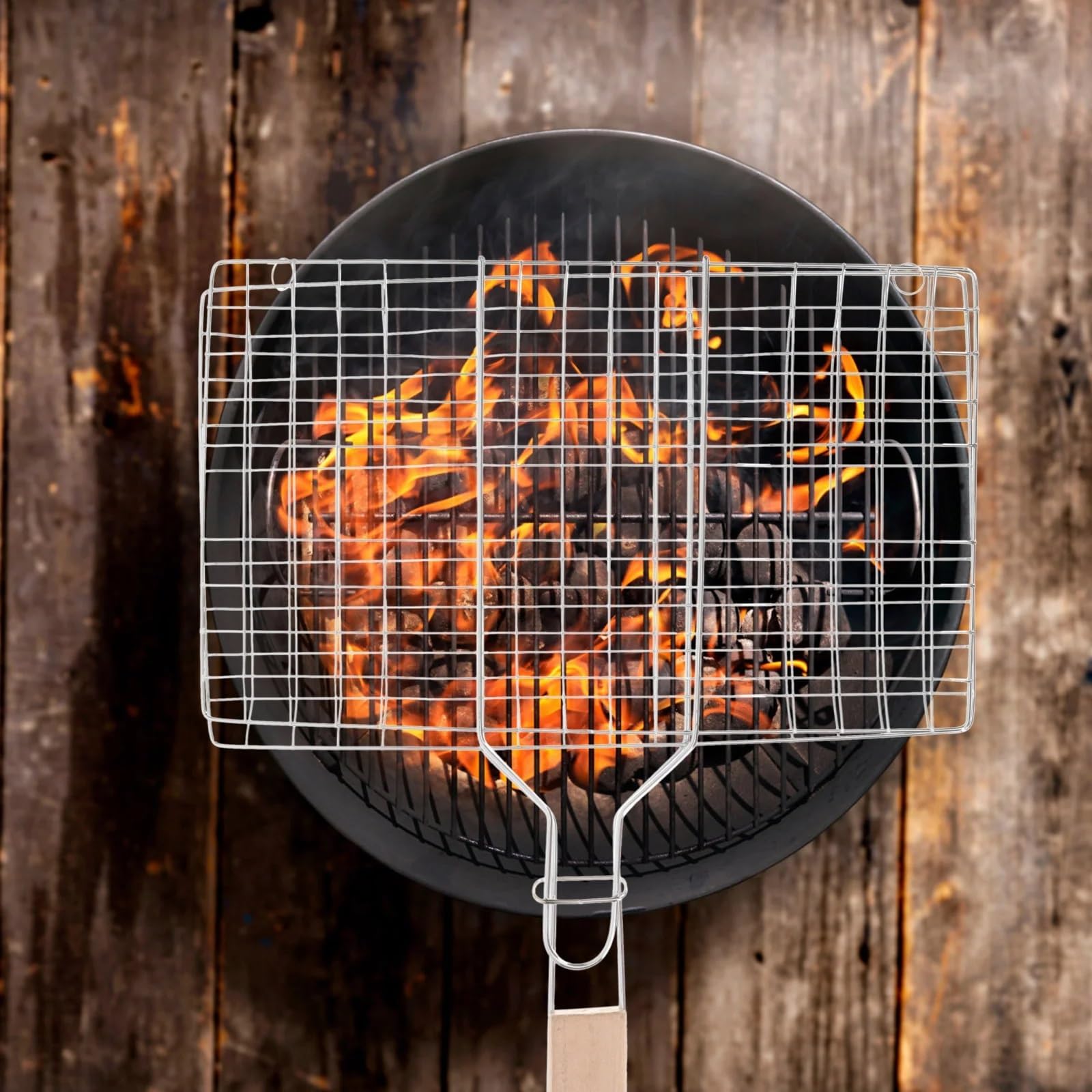 Grillen Grillen Grillen Netz. BBQ-Grillrost Tragbarer Grill Besteck Grillgitter Roste Outdoor-Grillwerkzeuge Grill-Drahtgeflecht Grillkorb Grill-Fischhalter