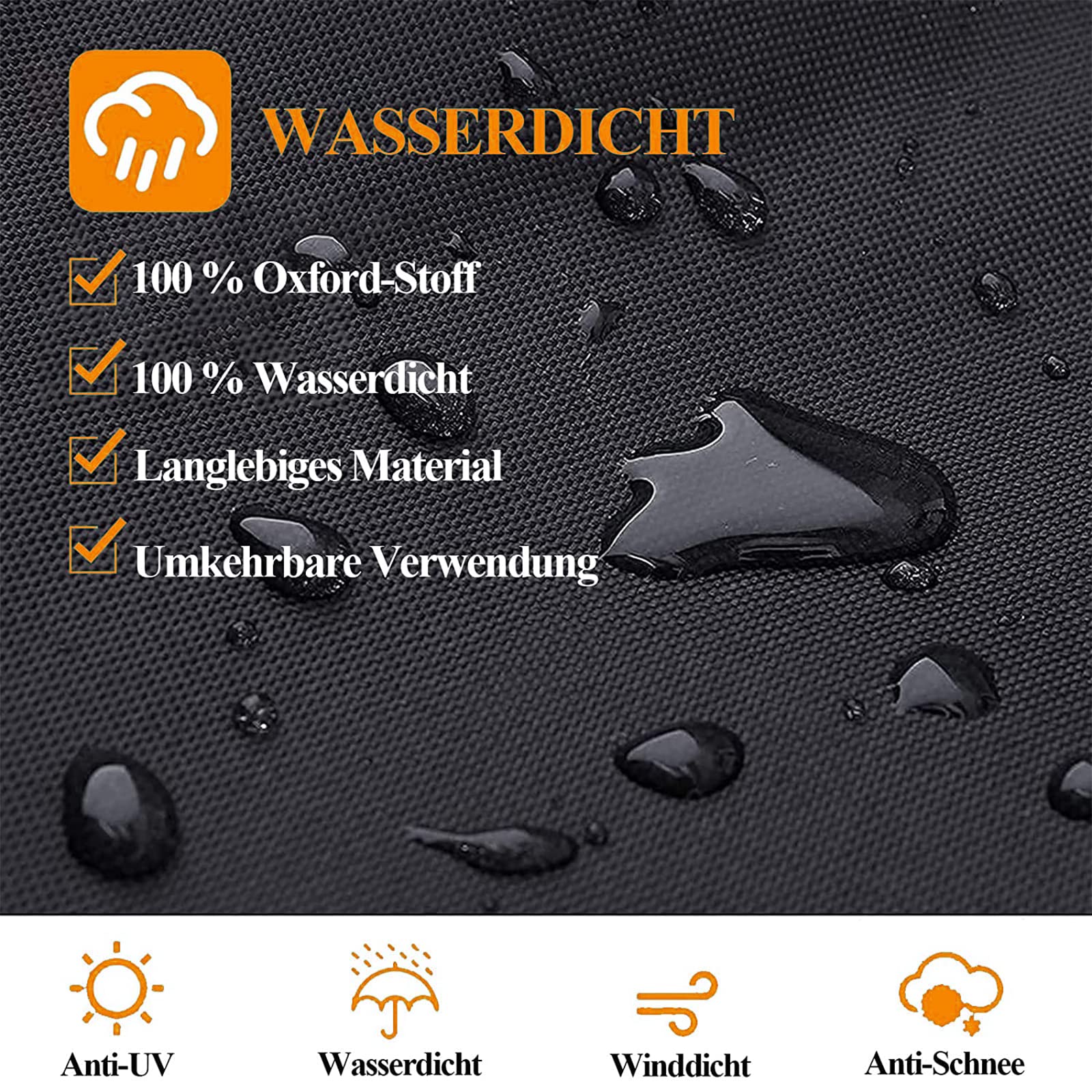 Copertura Protettiva Per Sedie Da Esterno 65x65x80/120cm Con Presa D