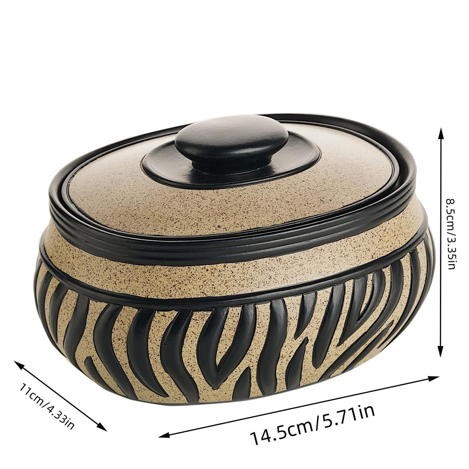 Organizer Na Biżuterię Zebra Print Organizer Na Drobiazgi | Małe Pudełko Na Drobiazgi Z Żywicy Z Pokrywą Dla Pierścionków Kolczyków Kobiet Dziewczynek Matek Panien Młodych Ślubu