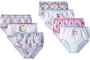 Elsa Underwear for Toddlers (2-4T), 7-Pack of Soft and Comfortable Cotton Panties Featuring Frozen Characters
