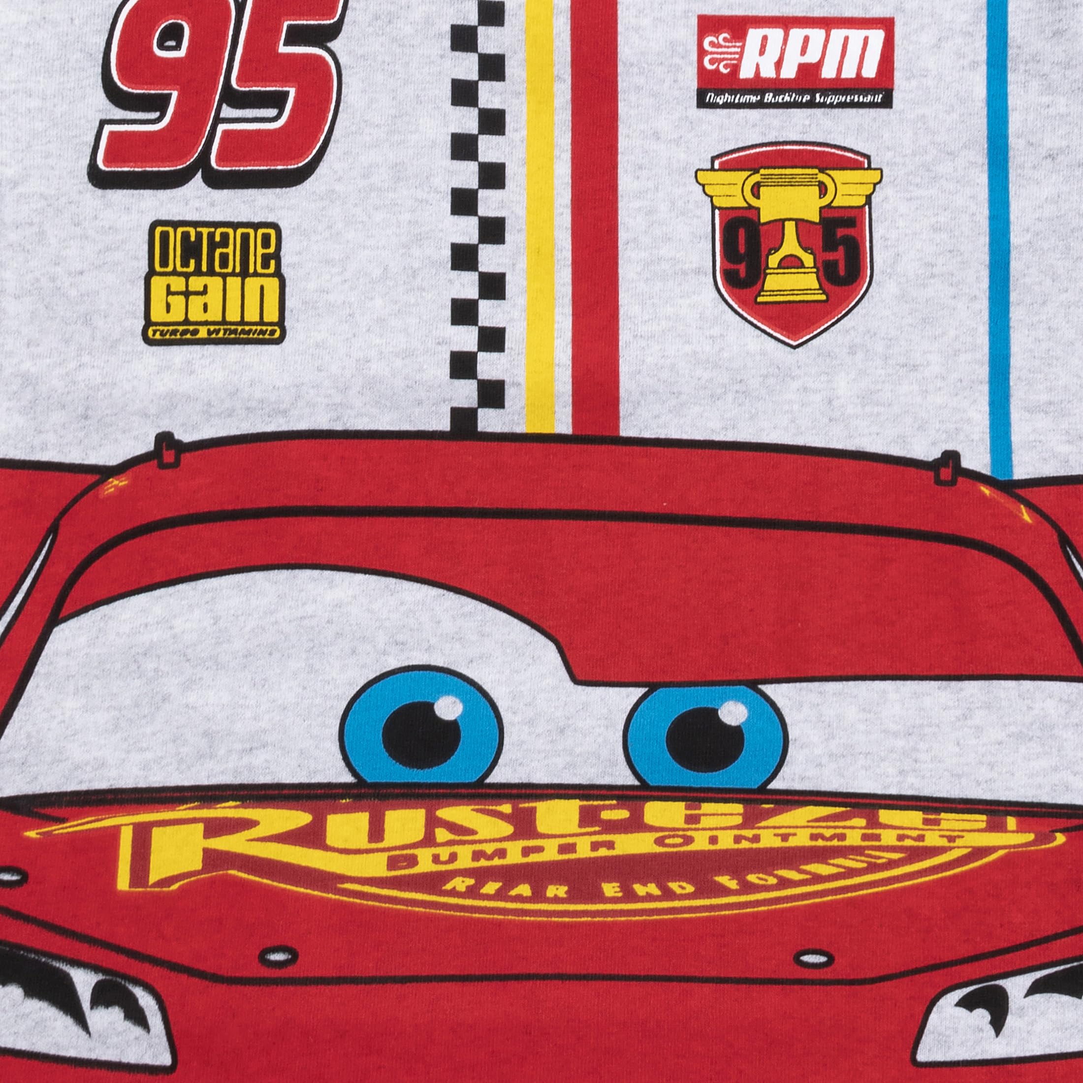 Disney Cars Lightning McQueen, maglietta a maniche corte e pantaloncini, set da 2 pezzi, per bambini piccoli e grandi