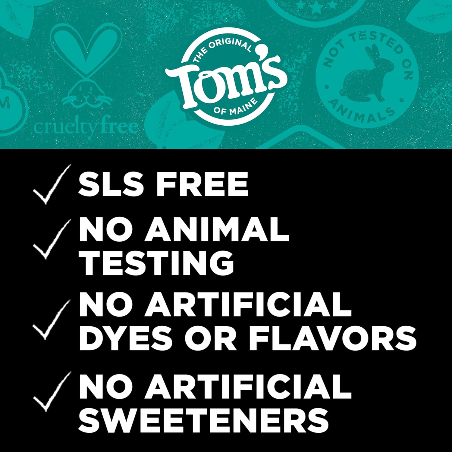 Tom's of Maine Activated Charcoal Whitening Toothpaste with Fluoride, Peppermint, 4.7 oz. 3-Pack (Packaging May Vary)